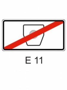 E11 - bez poplatku - dodatková tabulka pro dopravní značky